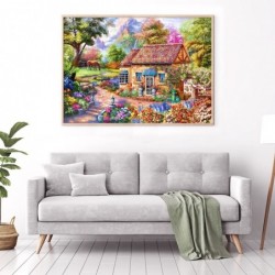 1000 Piece Adult Puzzles Home Sweet Landscape Style 27.6"x 19.7" Jigsaw Puzzles for Adults Kids Puzzles 1000 Piece Game Toys ...