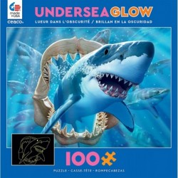 Undersea Glow in The Dark - Great White Delight Glow in The Dark Kids -100 Piece Jigsaw Puzzle $16.74 Jigsaw Puzzles