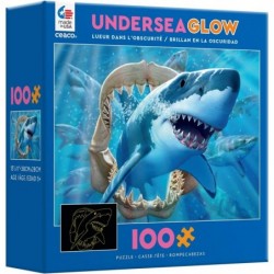 Undersea Glow in The Dark - Great White Delight Glow in The Dark Kids -100 Piece Jigsaw Puzzle $16.74 Jigsaw Puzzles