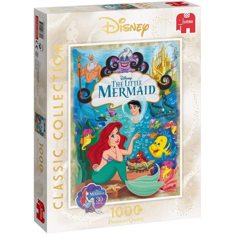 18822 Disney Classic Collection-The Little Mermaid 1000 Piece Jigsaw Puzzle Multi $49.20 Jigsaw Puzzles