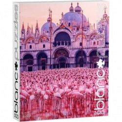 Buffalo Games - - Pink Flamingo Palace - 500 Piece Jigsaw Puzzle $23.75 Jigsaw Puzzles