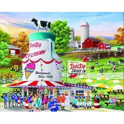 Puzzles Dairy Bar - 1000 Piece Jigsaw Puzzle $34.64 Jigsaw Puzzles