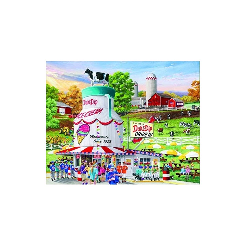 Puzzles Dairy Bar - 1000 Piece Jigsaw Puzzle $34.64 Jigsaw Puzzles