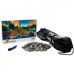 PURESSENT-Jigsaw Puzzles 1000 Pieces for Adults and Children Set-Contains 1500 Piece Foam Roll up Mat Portable Storage Bag an...