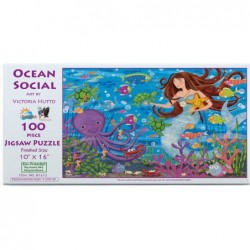 Ocean Social 100 pc Mermaid Jigsaw Puzzle by SunsOut $28.14 Jigsaw Puzzles