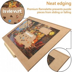 Wooden Jigsaw Puzzle Board Portable Puzzle Plateau for Puzzle Storage Puzzle Saver Non-Slip Surface Fits Up to 1500 Pieces - ...