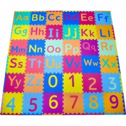 Soft & Safe Non-Toxic Children’s Interlocking Multicolor Exercise Puzzle Educational ABC Alphabet EVA Play Foam Mat for Kid’s...