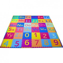 Soft & Safe Non-Toxic Children’s Interlocking Multicolor Exercise Puzzle Educational ABC Alphabet EVA Play Foam Mat for Kid’s...