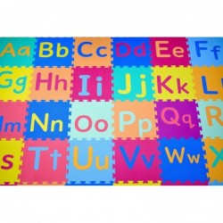 Soft & Safe Non-Toxic Children’s Interlocking Multicolor Exercise Puzzle Educational ABC Alphabet EVA Play Foam Mat for Kid’s...