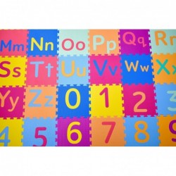 Soft & Safe Non-Toxic Children’s Interlocking Multicolor Exercise Puzzle Educational ABC Alphabet EVA Play Foam Mat for Kid’s...