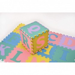 Multi-Color 12 in. x 12 in. x 0.43 in. ABC Mats (26-Pack) $41.90 Puzzle Play Mats