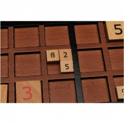 Wooden Sudoku Board with Storage Slots in Medium Stain - 11.5 in. $67.23 Sudoku Puzzles