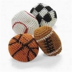 Dozen (12) Sports Hacky Sacks Knitted Kick Balls (Pack of 12) Foot Bags/Kick Balls/Hacky Sacks $31.15 Bean Bags & Footbags