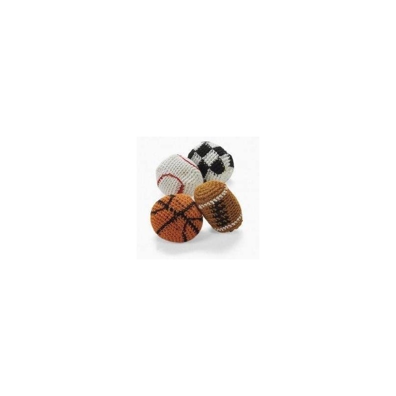 Dozen (12) Sports Hacky Sacks Knitted Kick Balls (Pack of 12) Foot Bags/Kick Balls/Hacky Sacks $31.15 Bean Bags & Footbags