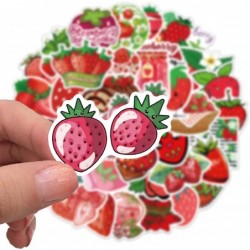 50Pcs Strawberry Stickers for Kids Girls Teens Cartoon Cute Strawberry Reward Sticker DIY Decoration Guitar Water Cup Phone J...