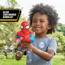 Marvel Spider-Man Action Bubble Blower Machine Includes Bubble Solution Multi $26.09 Bubble Blowing Products