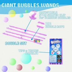 Giant Bubble Wands for Kids Set — Multiple Big Bubbles Toy Huge Bubble Maker for Fun Birthday Outdoor Activities Party Favors...