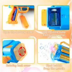 2022 Automatic Continuous Bubble Machine Gun Rechargeable Bubble Maker with LED Light Bubble Gun with Lights for Wedding Summ...