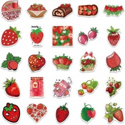 50Pcs Strawberry Stickers for Kids Girls Teens Cartoon Cute Strawberry Reward Sticker DIY Decoration Guitar Water Cup Phone J...