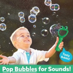 Bubble Biters Frog - The Hilarious Bubble Popping Toy with 30+ Sound Effects Perfect Outside Bubbles Gift for Kids & Toddlers...