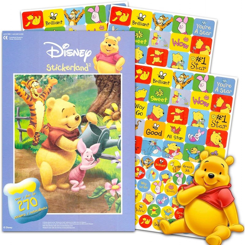 Party Favors for Kids ~ Over 275 Stickers (Pooh Party decors Supplies) $15.58 Kids' Stickers