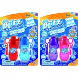 Blitz Twin Mini Bubbles Blowing Toy with Carry Clip (2 Packs in Pairs) for Kids Portable Bubble Blower / Bubble Blaster Bubbl...