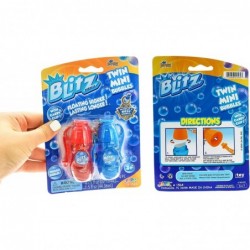 Blitz Twin Mini Bubbles Blowing Toy with Carry Clip (2 Packs in Pairs) for Kids Portable Bubble Blower / Bubble Blaster Bubbl...