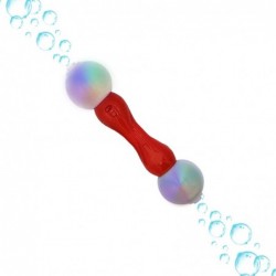 – Light Up Twist Double Bubble Wand for Kids – LED Giant Bubble Blower Machine – Fun Birthday Party Gifts - Batteries Include...