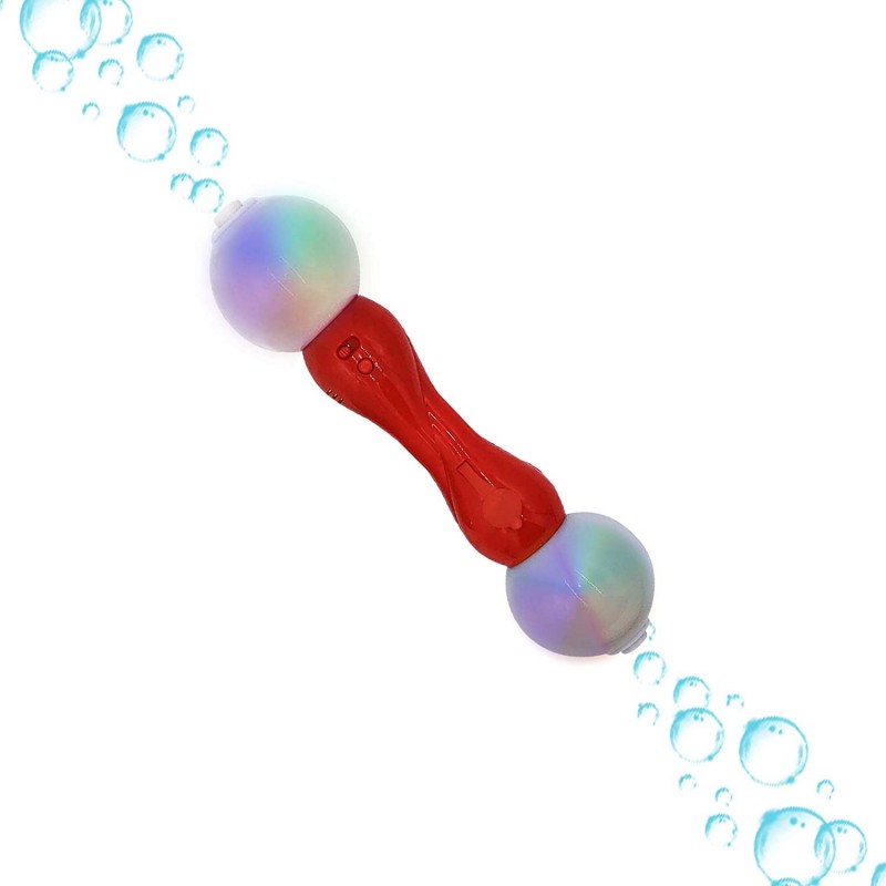 – Light Up Twist Double Bubble Wand for Kids – LED Giant Bubble Blower Machine – Fun Birthday Party Gifts - Batteries Include...