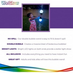 – Light Up Twist Double Bubble Wand for Kids – LED Giant Bubble Blower Machine – Fun Birthday Party Gifts - Batteries Include...