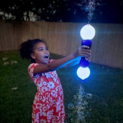 – Light Up Twist Double Bubble Wand for Kids – LED Giant Bubble Blower Machine – Fun Birthday Party Gifts - Batteries Include...