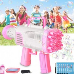 2022 Rocket Bubble Gun Machine for Summer 5000+ Bubbles Per Min 7 Packs Bubble Solution Big Bubble Blowers Maker for Wedding ...