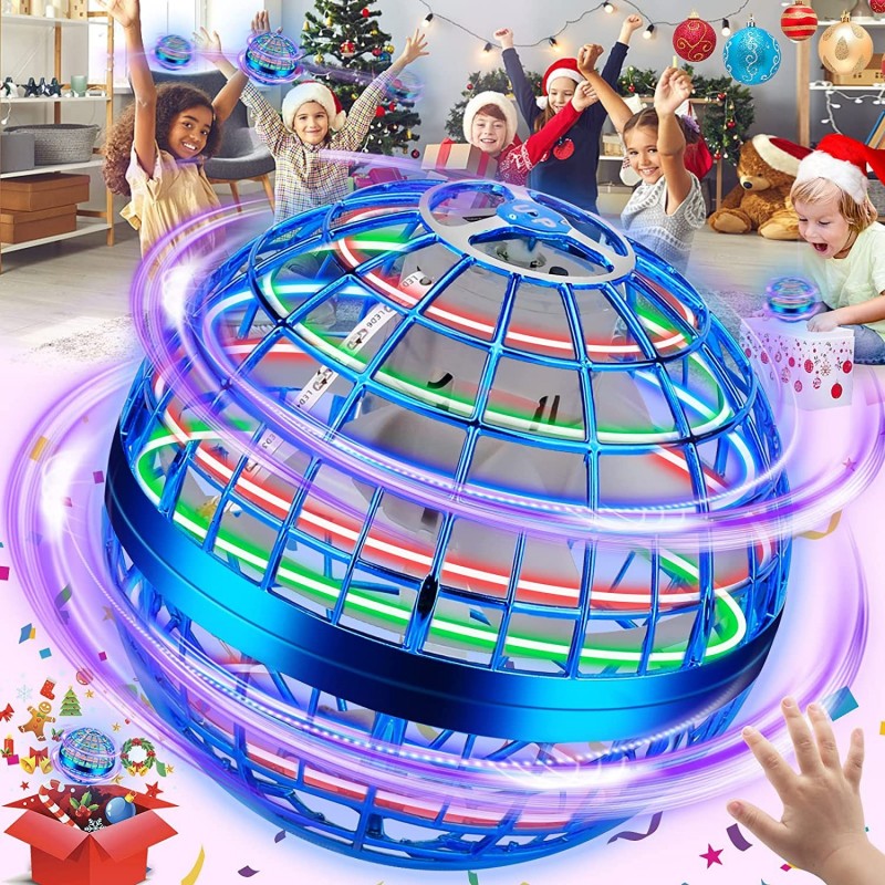 Flying Orb Ball Toys Galactic Fidget Spinner Ball Hover Orb Ball Toy with Magic RGB Lights Spinner 360° Rotating Magic Flying...