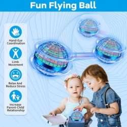 Flying Orb Ball Toys Galactic Fidget Spinner Ball Hover Orb Ball Toy with Magic RGB Lights Spinner 360° Rotating Magic Flying...