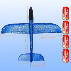 2 Pack Foam Airplanes 17.3" Large Throwing Foam Glider Plane 2 Flight Mode Flying Styrofoam Toys Gifts for Kids Boys Girls 3 ...