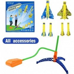 Toy Rocket Launcher for Kids Stomp Rocket Set with 2 Glider Planes + 4 Foam Rockets Set + Adjustable Stomp Launcher Stomp Roc...