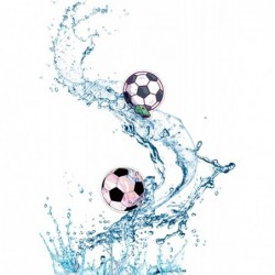 Soccer Stickers 100PCS Soccer Sports Stickers Vinyl Waterproof Sticker Graffiti Decals Soccer Gifts for Water Bottle Helmets ...