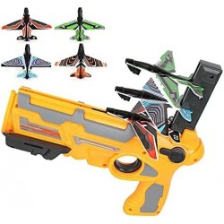 Airplane Toy Bubble Catapult Plane Toy Airplane Foam Airplanes Toy Kids One-Click Ejection Model Catapult Plane Gun Shooting ...