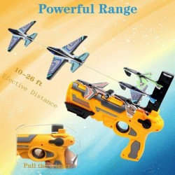 Airplane Toy Bubble Catapult Plane Toy Airplane Foam Airplanes Toy Kids One-Click Ejection Model Catapult Plane Gun Shooting ...