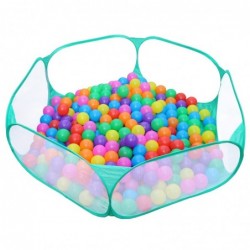 Cute Vivid Green Kids Ball Pit Tent Indoor Outdoor Foldable Design Ball Pit Playpen for Toddlers Pets with Zippered Storage B...