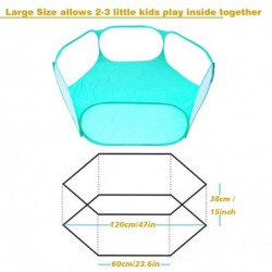 Cute Vivid Green Kids Ball Pit Tent Indoor Outdoor Foldable Design Ball Pit Playpen for Toddlers Pets with Zippered Storage B...