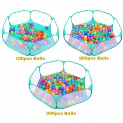 Cute Vivid Green Kids Ball Pit Tent Indoor Outdoor Foldable Design Ball Pit Playpen for Toddlers Pets with Zippered Storage B...