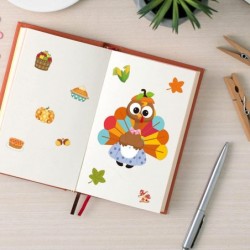 Thanksgiving Stickers for Kids 48 Pcs Make Your Own Truck Turkey Sticker Sheets Home Classroom Party Favor Games Art Craft Sc...