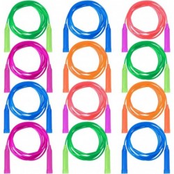 12 Pack Jump Rope Set Colorful Outdoor Jump Ropes 7.3 Feet Jumping Ropes for Kids Great Birthday Party Sports Activities Favo...