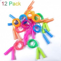 12 Pack Jump Rope Set Colorful Outdoor Jump Ropes 7.3 Feet Jumping Ropes for Kids Great Birthday Party Sports Activities Favo...