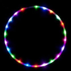 1 PC Light-Up LED Hoop Exercise Hoop 36 inch Glow-in-The-Dark Fitness and Dance Hoop for Adults and Kids Led Light Hoop Led D...