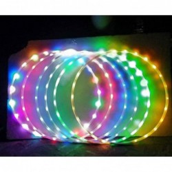 1 PC Light-Up LED Hoop Exercise Hoop 36 inch Glow-in-The-Dark Fitness and Dance Hoop for Adults and Kids Led Light Hoop Led D...