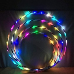 1 PC Light-Up LED Hoop Exercise Hoop 36 inch Glow-in-The-Dark Fitness and Dance Hoop for Adults and Kids Led Light Hoop Led D...