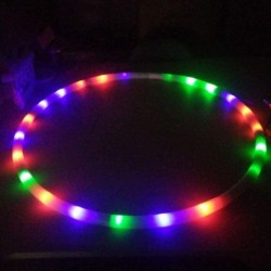 1 PC Light-Up LED Hoop Exercise Hoop 36 inch Glow-in-The-Dark Fitness and Dance Hoop for Adults and Kids Led Light Hoop Led D...