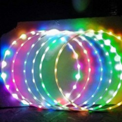 1 PC Light-Up LED Hoop Exercise Hoop 36 inch Glow-in-The-Dark Fitness and Dance Hoop for Adults and Kids Led Light Hoop Led D...